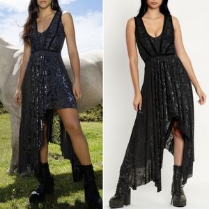 NEW🎃Blackmilk M, Burned Velvet The Witcher / Yennefer Sorceress Dress